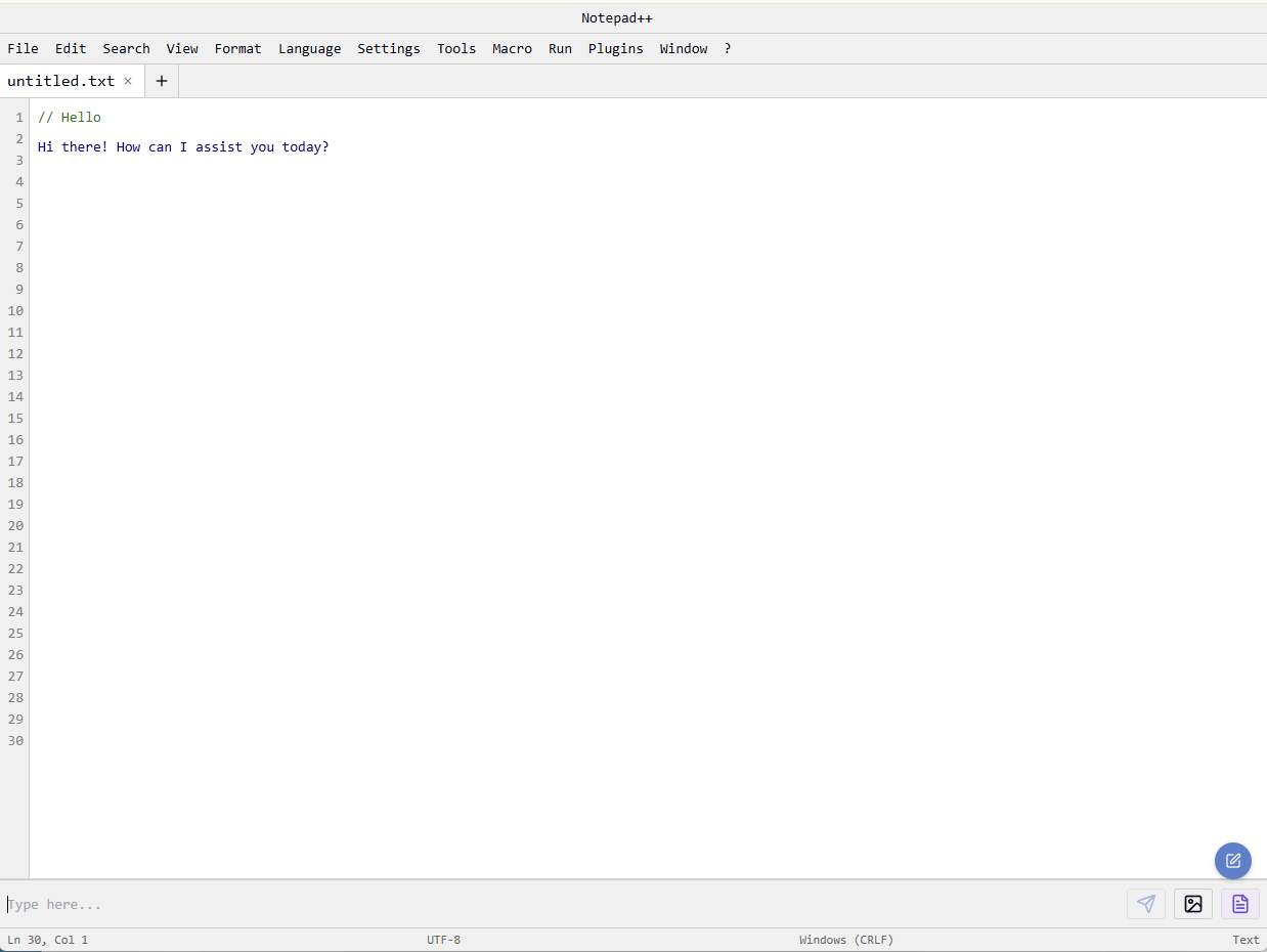 Notpad++ AI